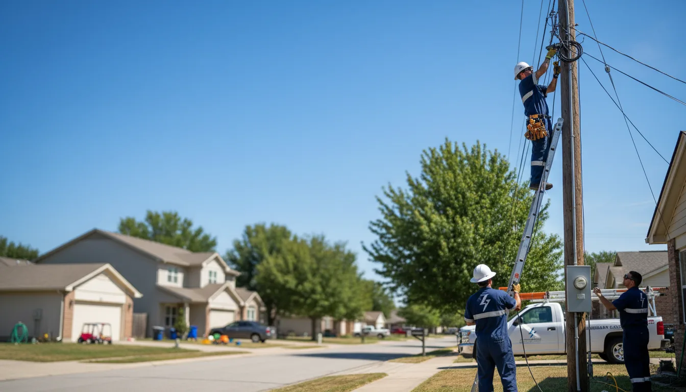 Residential electrician providing installation services in Dennison, OH